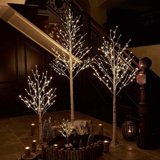Hairui Lighted White Birch Tree best birch christmas trees