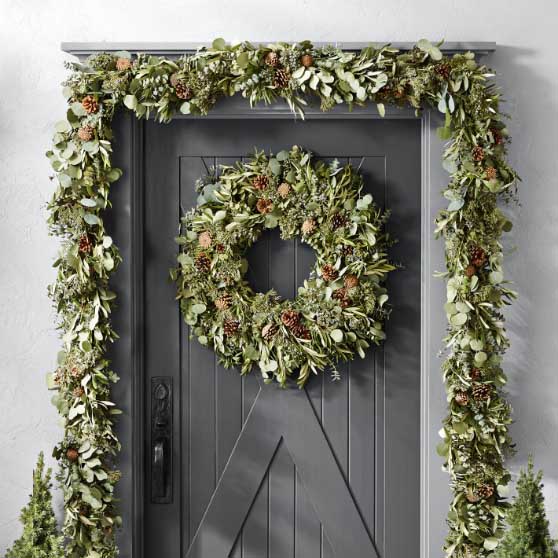 Jeff Leatham Sonoma Winter Classic Wreath Williams Sonoma Home best fresh winter wreaths