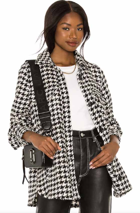 Pistola Libby Shirt Jacket Houndstooth jackets women fashion