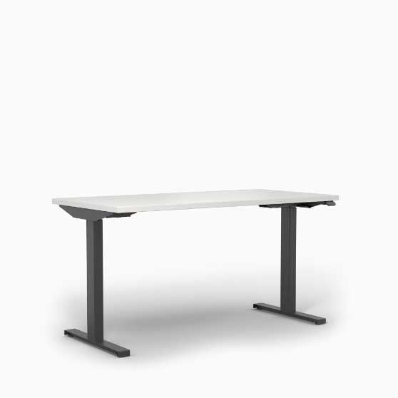 West Elm Quint Height Adjustable Table Desk Black desks home office