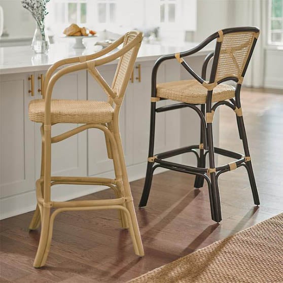Grandin Road Ramsey Bar & Counter Stool best cane counter stools