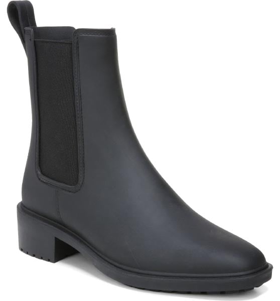 Sam Edelman Sue Chelsea Rain Boot Black best short rain boots waterproof