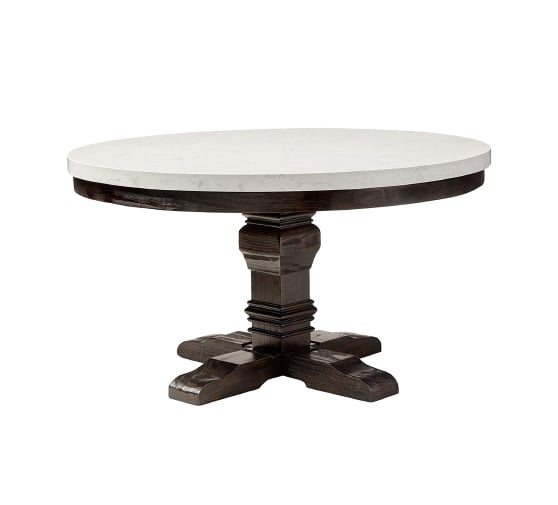 Lark Manor Dupuyer 54'' Pedestal Dining Table best round marble dining tables