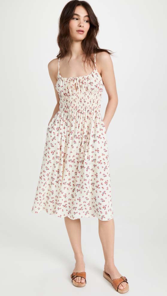 Ciao Lucia Gabriela Dress Jardin best smocked midi dresses floral print