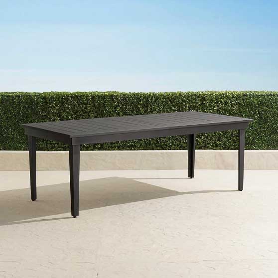 Frontgate Windsor Aluminum Expandable Dining Table metal outdoor dining tables