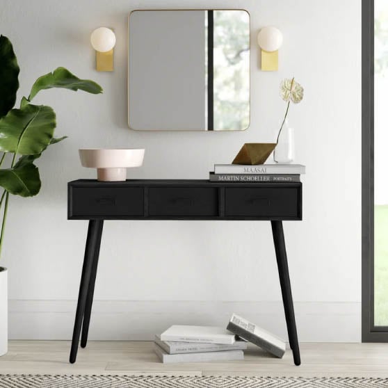 George Oliver Brycon 41.8'' Console Table Best black console tables