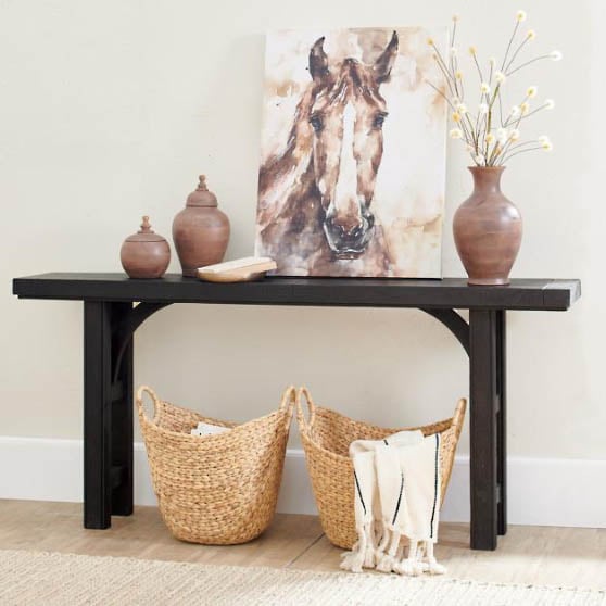 Grandin Road Graham Console Black Walnut best black console tables