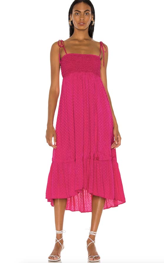 Majorelle Nola Maxi Dress Pink best smocked midi dresses