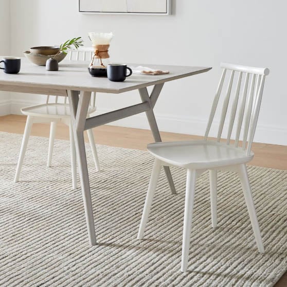 West Elm Windsor Dining Chair (Set of 2) White best windsor dining chairs