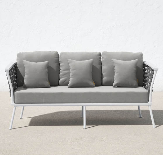 AllModern Cira 75.5'' Wide Outdoor Patio Sofa with Cushions