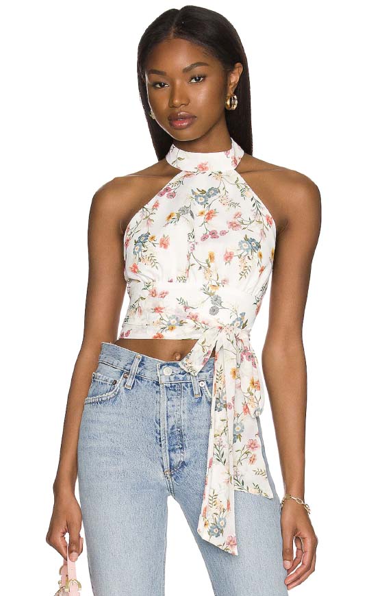 Amanda Uprichard X REVOLVE Aurelie Top Pavilion best floral print tops