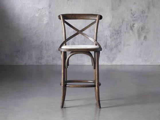 Arhaus Cadence Counter Stool with Linen Natural Seat best rustic counter stools