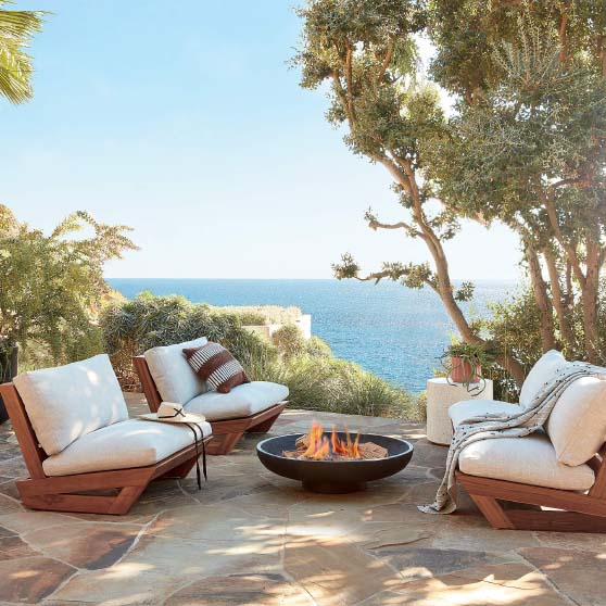 CB2 SUNSET TEAK OUTDOOR LOUNGE CHAIR best outdoor teak chairs