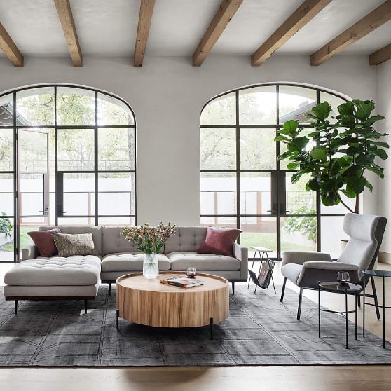 CrateandBarrel Luke Drum Table best modern drum coffee tables