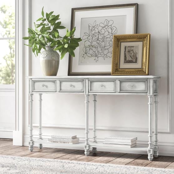Kelly Clarkson Home Belichick 58'' Console Table White console tables