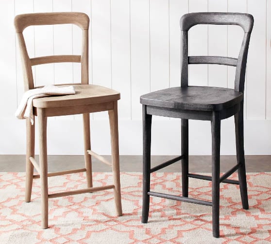 Pottery Barn Cline Counter Stool best rustic counter stools