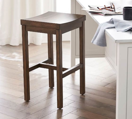 Pottery Barn Mateo Backless Counter Stool best rustic counter stools