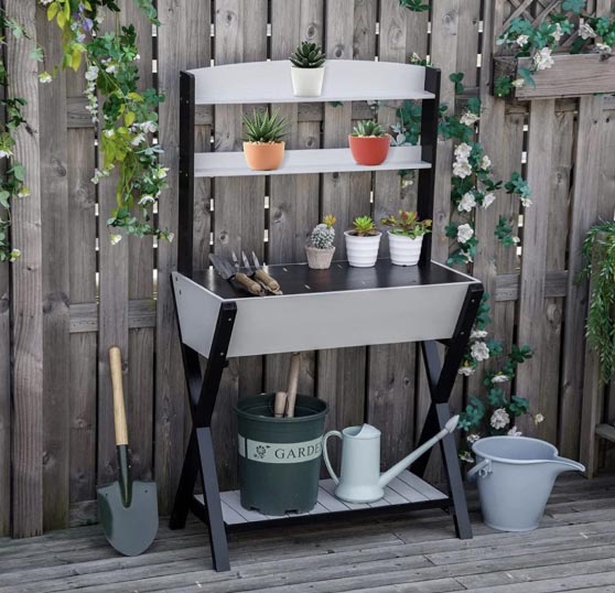 TJ Modern Plant Garden Potting Bench best outdoor potting stations benches