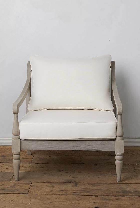 Terrain Shoreham Teak Chair Grey best outdoor teak chairs