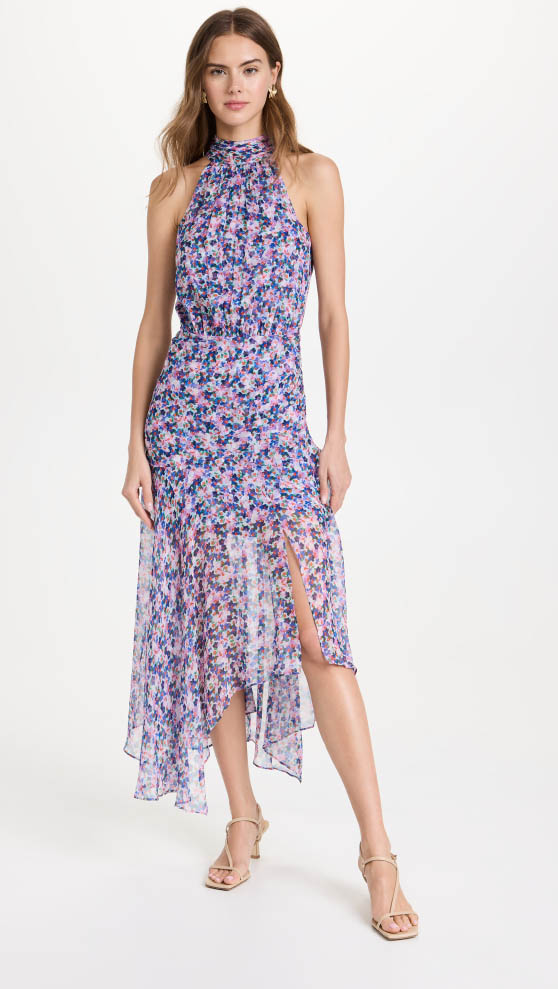 Veronica Beard Leia Dress Cream Multi best halter summer cocktail dresses