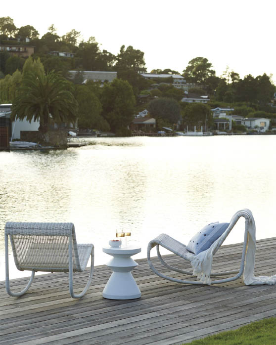 Serena & Lily Catalina Rocker Driftwood best outdoor modern rocking chairs