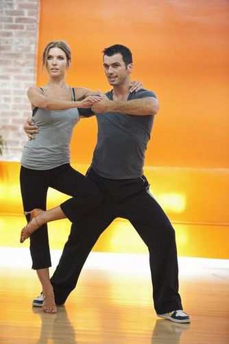 Audrina-patridge-1 Audrina and DWTS Season 11 partner, Tony Dovolani rehearsing