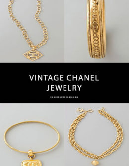 Style expert and blogger Candie Anderson dishes on the top WGACA Chanel jewelry available at Shopbop.