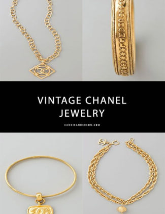 Style expert and blogger Candie Anderson dishes on the top WGACA Chanel jewelry available at Shopbop.