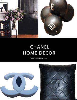 Candie Anderson shares the top Chanel home decor from balls to sofas and quilted leather pillows.