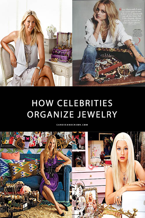 Popculture style expert Candie Anderson dishes on how celebrities Maria Sharapova, Christina Aguilera, Molly Sims, Nicole Richie organize their jewelry boxes.