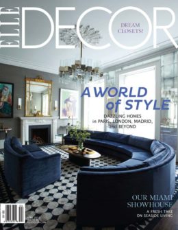 Images of the French apartment owned by Parisian rug designer Sabine de Gunzburg as seen in Elle Decor's April 2012 issue.