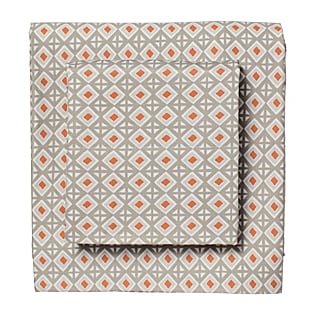 Carrot Diamondback Sheet Set. Serena & Lily