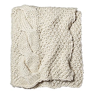 Alicia Adams Chunky Knit Throw – Ivory