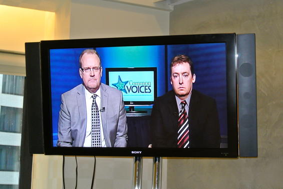 Former first responder Peter Ginaitt and Station Nightclub Fire survivor Rob Feeney joined journalist and blogger, Candace Rose Anderson of the website Candie Anderson for an interview on the 10th anniversary of the deadly fire that killed 100 people including Rob's fiancee, to discuss the horrific tragedy and what they're hoping to achieve. Image courtesy of <a href="https://fireadvocates.org" target="_blank" rel="noopener">FireAdvocates.org</a>