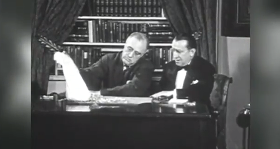 Image of President Franklin D. Roosevelt. The only president to ever serve four terms as President started the March of Dimes 75 years ago. 