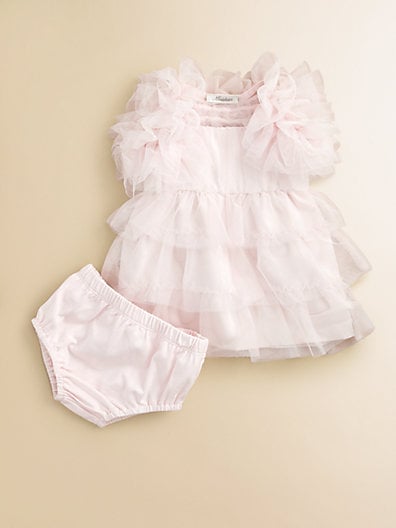 Infant's Tiered Tulle Dress, Bolero and Bloomer Set in Light Pink. Saks Fifth Avenue Easter