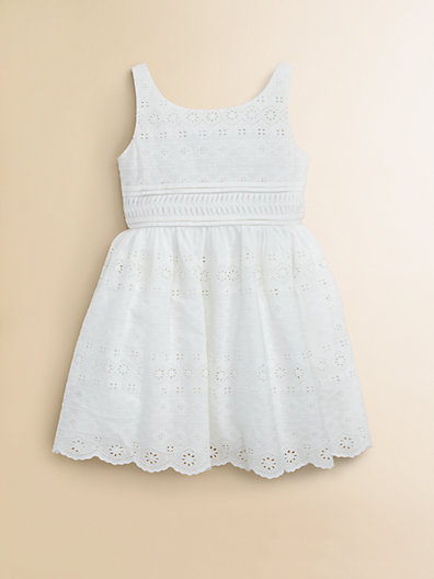 Ralph Lauren Toddler's (& Little Girl's) Eyelet Dress Easter