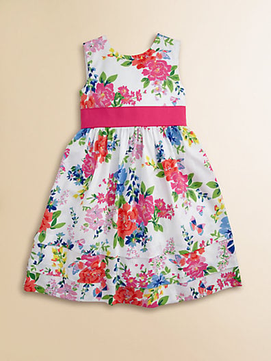  Hartstrings Toddler's & Little Girl's Floral Sateen Dress in White Floral. Saks Fifth Avenue Easter
