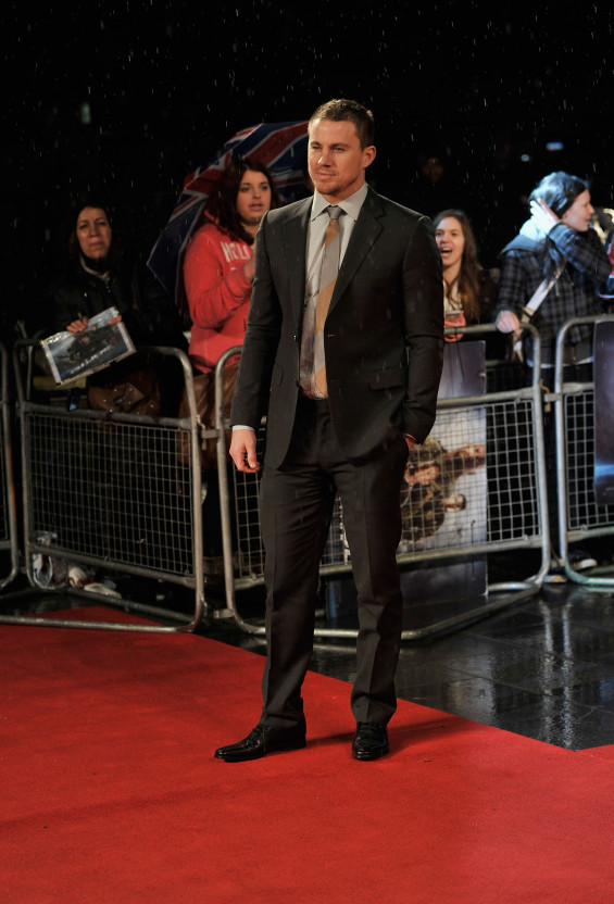  LONDON, ENGLAND - MARCH 18: Channing Tatum attends the UK premiere of 'G.I. Joe: Retaliation' at The Empire Leicester Square on March 18, 2013 in London, England. (Photo by Gareth Cattermole/Getty Images)