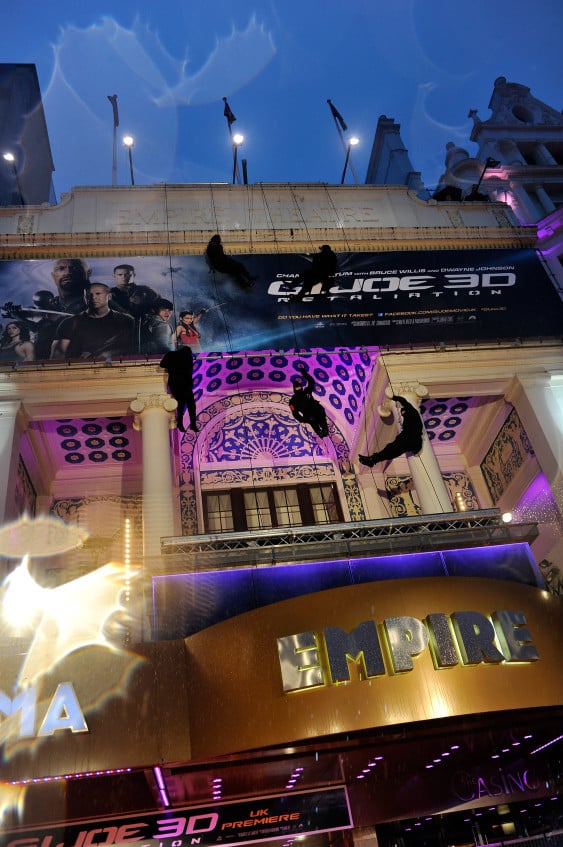 LONDON, ENGLAND - MARCH 18: A general view ahead of the UK premiere of 'G.I. Joe: Retaliation' at The Empire Leicester Square on March 18, 2013 in London, England. (Photo by Gareth Cattermole/Getty Images)