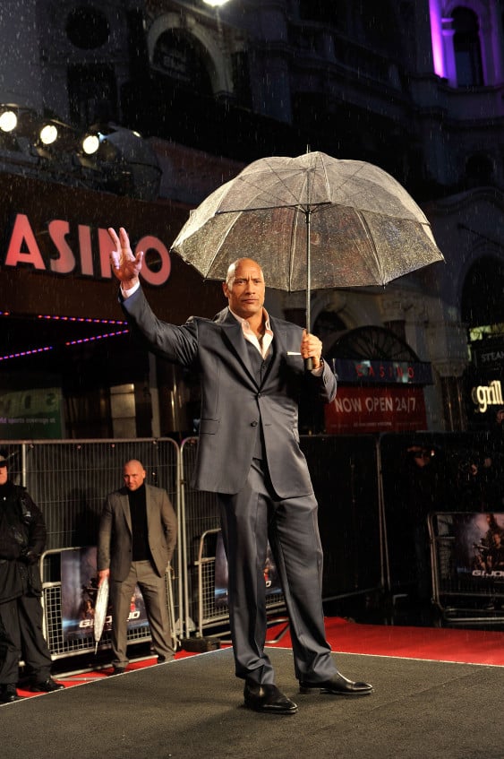 LONDON, ENGLAND - MARCH 18: Dwayne Johnson attends the UK premiere of 'G.I. Joe: Retaliation' at The Empire Leicester Square on March 18, 2013 in London, England. (Photo by Gareth Cattermole/Getty Images)