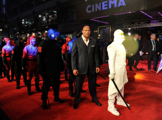  LONDON, ENGLAND - MARCH 18: Dwayne Johnson attends the UK premiere of 'G.I. Joe: Retaliation' at The Empire Leicester Square on March 18, 2013 in London, England. (Photo by Gareth Cattermole/Getty Images) 