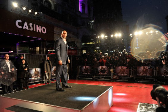  LONDON, ENGLAND - MARCH 18: Dwayne Johnson attends the UK premiere of 'G.I. Joe: Retaliation' at The Empire Leicester Square on March 18, 2013 in London, England. (Photo by Gareth Cattermole/Getty Images) 