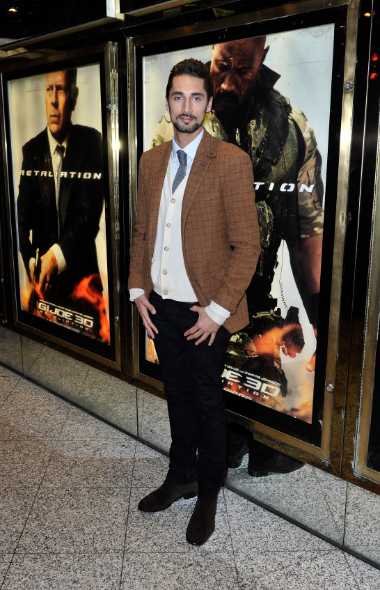 LONDON, ENGLAND - MARCH 18: Hugo Taylor attends the UK premiere of 'G.I. Joe: Retaliation' at The Empire Leicester Square on March 18, 2013 in London, England. (Photo by Gareth Cattermole/Getty Images)
