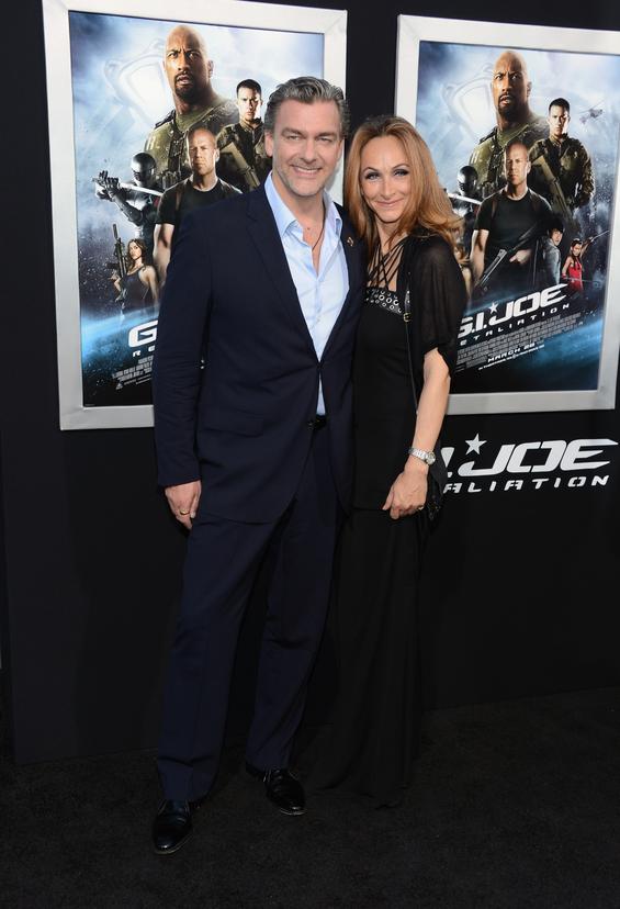  HOLLYWOOD, CA - MARCH 28: Actor Ray Stevenson and Elisabetta Caraccia arrive at the Premiere of Paramount Pictures' "G.I. Joe: Retaliation" at TCL Chinese Theatre on March 28, 2013 in Hollywood, California. (Photo by Jason Kempin/Getty Images) 