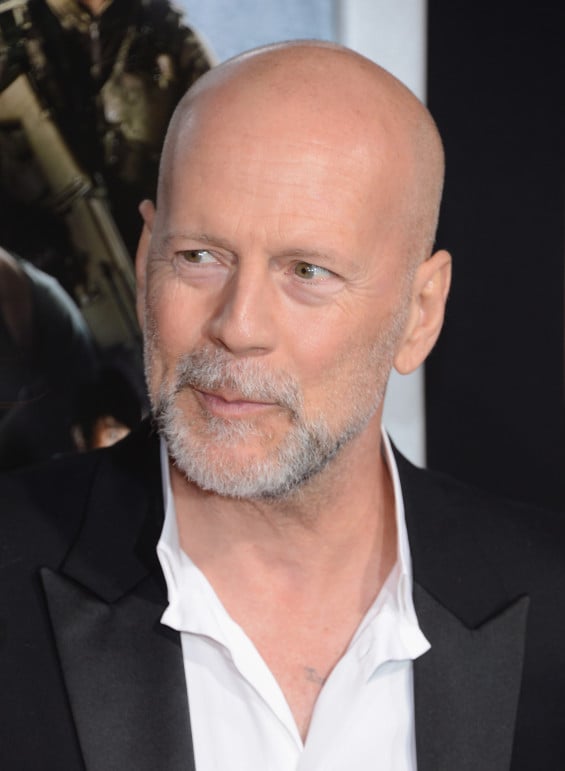  HOLLYWOOD, CA - MARCH 28: Actor Bruce Willis arrives at the Premiere of Paramount Pictures' "G.I. Joe: Retaliation" at TCL Chinese Theatre on March 28, 2013 in Hollywood, California. (Photo by Jason Kempin/Getty Images) 