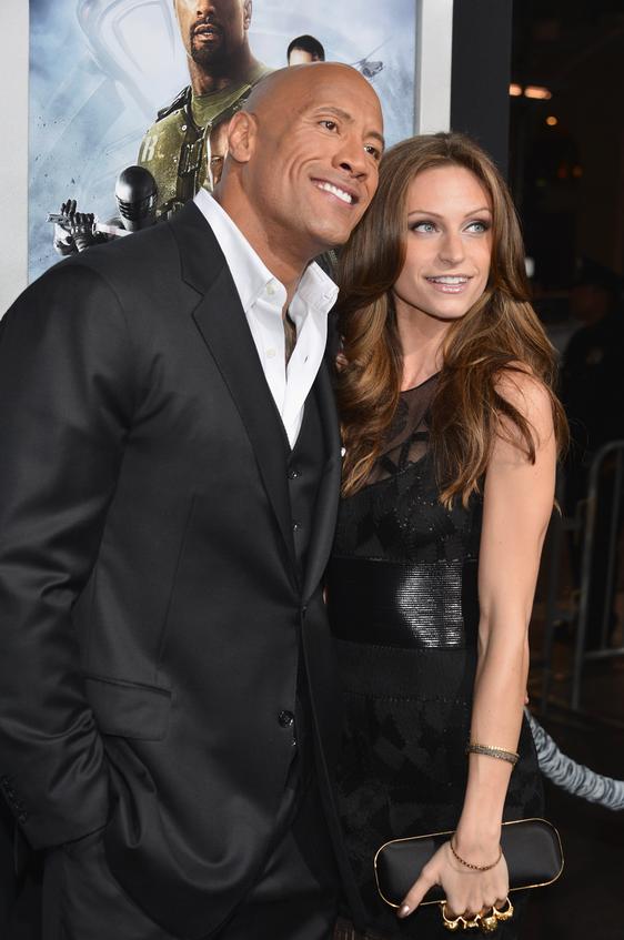  HOLLYWOOD, CA - MARCH 28: (L-R) Actor Dwayne "The Rock" Johnson and Lauren Hashian attend the premiere of Paramount Pictures' "G.I. Joe: Retaliation" at TCL Chinese Theatre on March 28, 2013 in Hollywood, California. (Photo by Alberto E. Rodriguez/Getty Images)