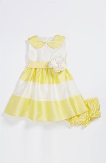 Us Angels Peter Pan Collar Dress (Toddler) in Yellow and White. Nordstrom Easter