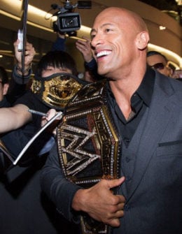 SEOUL, SOUTH KOREA - MARCH 11: Actor Dwayne Johnson attends during the 'G.I. Joe - Retaliation' Seoul World Premiere at Times Square on March 11, 2013 in Seoul, South Korea. (Photo by Han Myung-Gu/Getty Images for Paramount Pictures) *** Local Caption *** Dwayne Johnson
