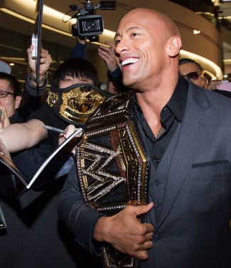 SEOUL, SOUTH KOREA - MARCH 11: Actor Dwayne Johnson attends during the 'G.I. Joe - Retaliation' Seoul World Premiere at Times Square on March 11, 2013 in Seoul, South Korea. (Photo by Han Myung-Gu/Getty Images for Paramount Pictures) *** Local Caption *** Dwayne Johnson